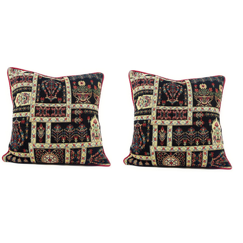 Cotton Blend Reversible Pillow Cover