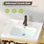 Meuble-lavabo simple 31,5 po avec lavabo en céramique, armoire de rangement flottante murale avec 2 tiroirs à fermeture en douceur et tablette coulissante à 3 niveaux