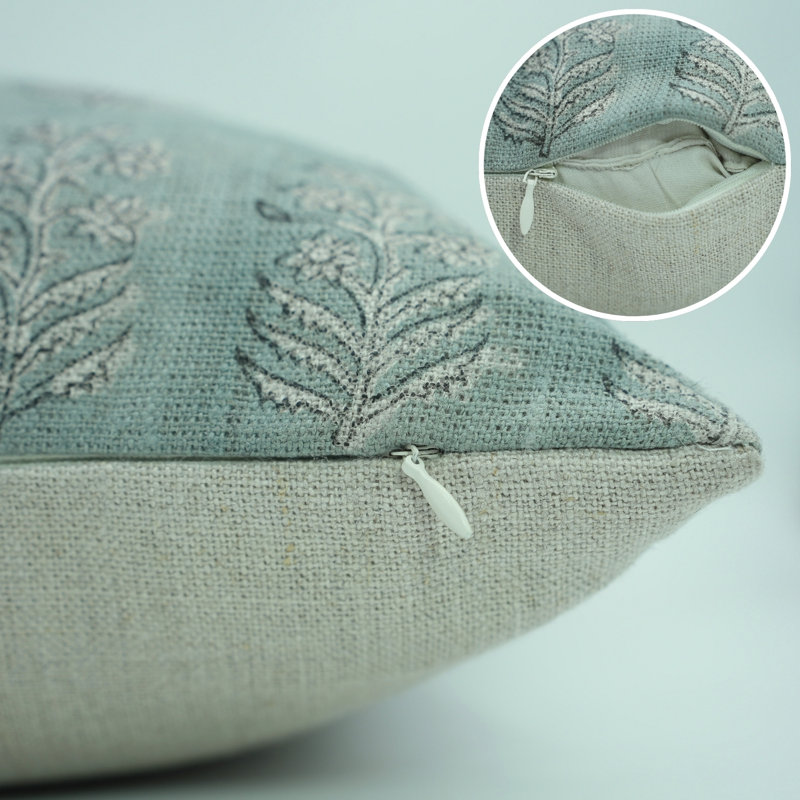 Linen Square Indoor/Outdoor Pillow Cover, 14" x 14"