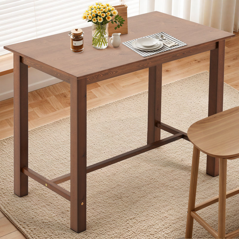 36" Height Solid Wood Dining Table