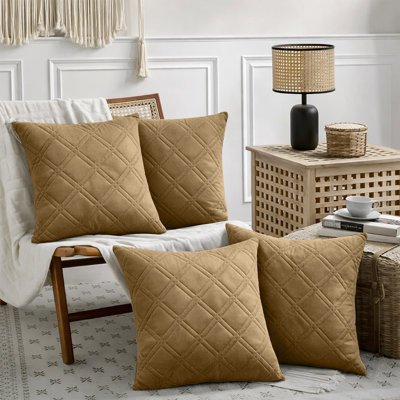 Geometric Square Throw Cushion Pad