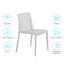 Ensemble de 2 chaises d'appoint de salle à manger d'extérieur Modern-982522257