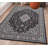 Breedlove Traditional Machine Woven Flatweave Black and Charcoal Area Rug with Non Skid Backing-31943130