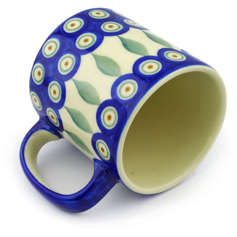 Peacock Stoneware Coffee Mug
