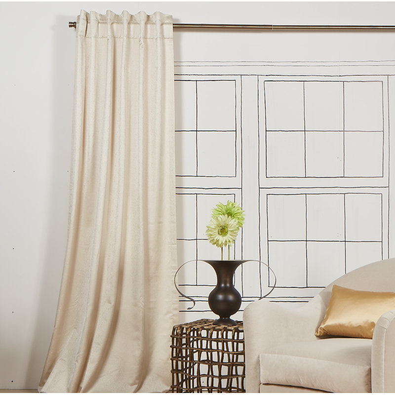 Velvet Room Darkening Curtain, 50" W x 108" L