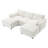 [VIDEO]86.5'' Chenille Modular Sectional Sofa With Storage Pockets-2035604213