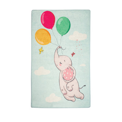 Tapis élégant en polyester, 3,3 x 5,2 pi | 100% matériau antibactérien, hauteur de poils de 0,4 po | Dessous antidérapant, lavable à la machine | Parfait pour le décor du salon et de la chambre à coucher, conception douce et durable