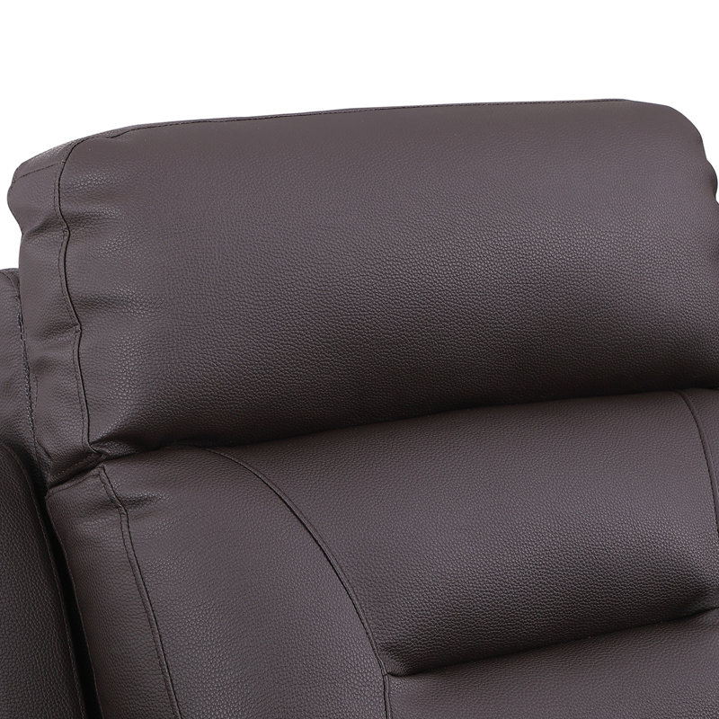 Fauteuil inclinable moderne en cuir Air, Brun