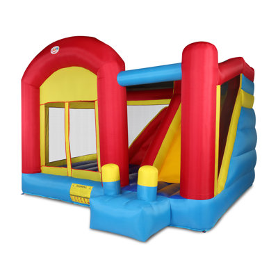 Jeu gonflable avec glissoire 11,8 pi x 13,1 pi