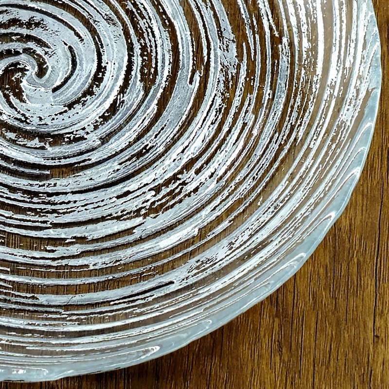 Popel Gilded Glass Dinner Plate Silver