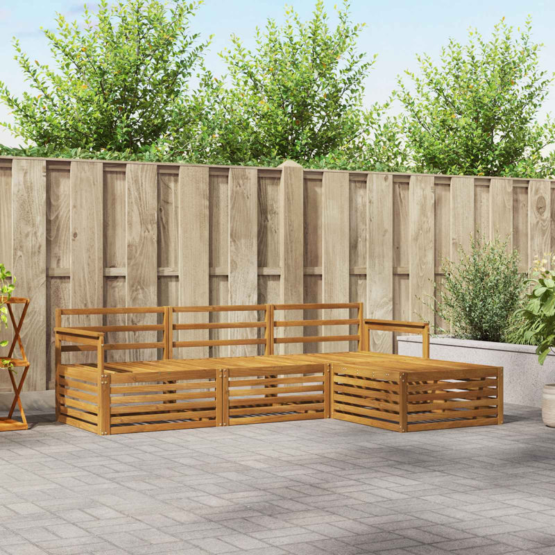 249.5cm Wide Patio Sectional Set