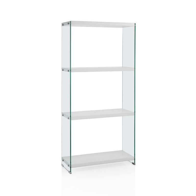 Sifert Glass Shelving Unit, 165cm H x 76cm W x 30cm D