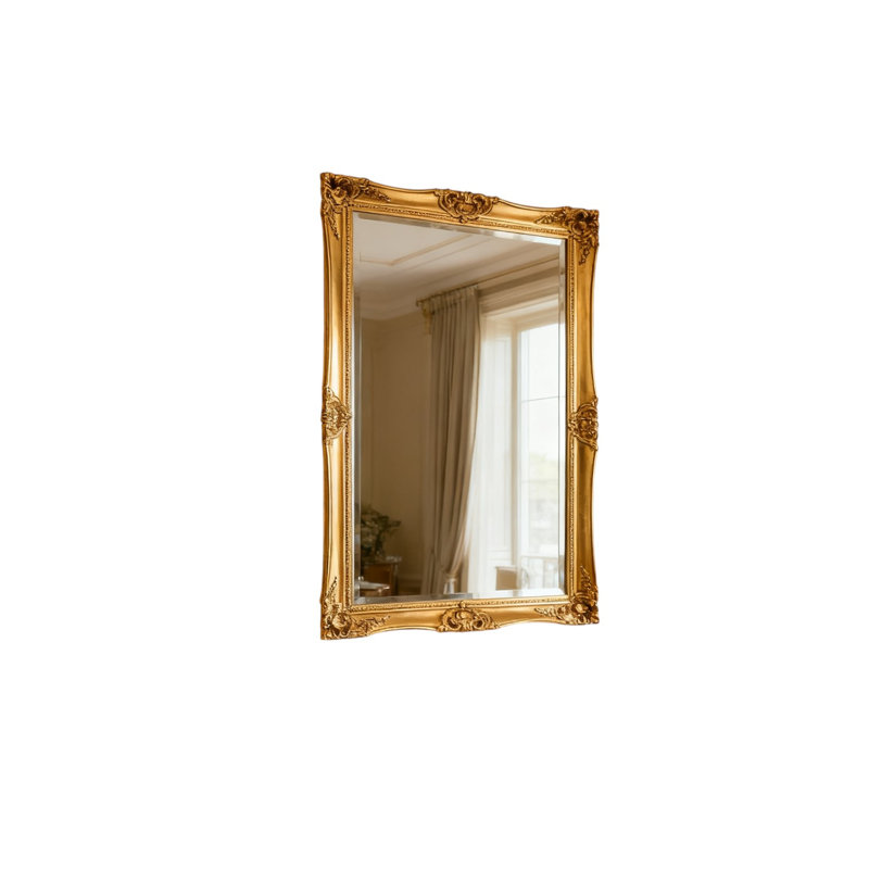 Rectangle Mirror, Gold