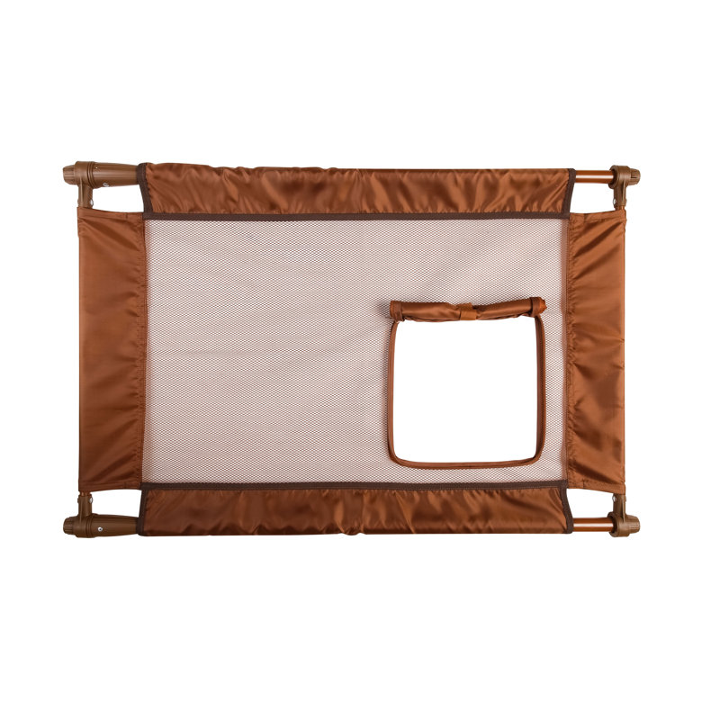 Barrière pour chien pliable et réglable, Brun