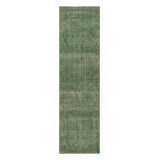 Vintage Turkish Runner Rug, Green With Diamond Patterns – Rug & Kilim