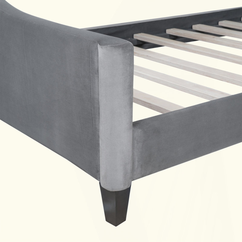 Lit de jour Modern Luxury, Gris, Lit simple