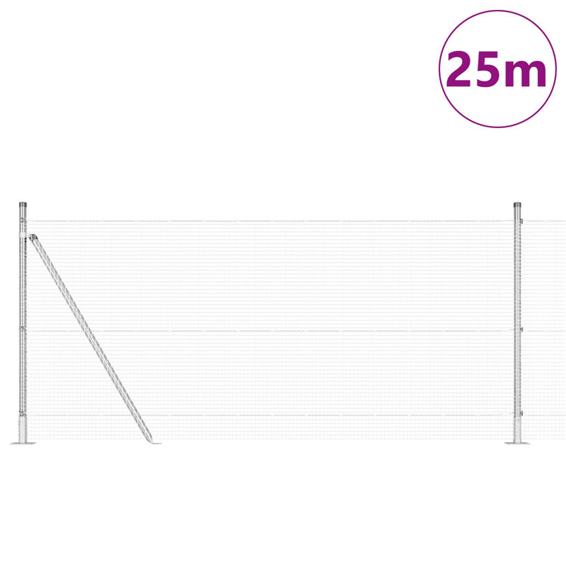 100cm H x 2500cm W Steel Border Fencing