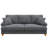 Winston Porter 86" Standard 3 seater Chenille Sofa with Pocket Spring Cushions-556573049