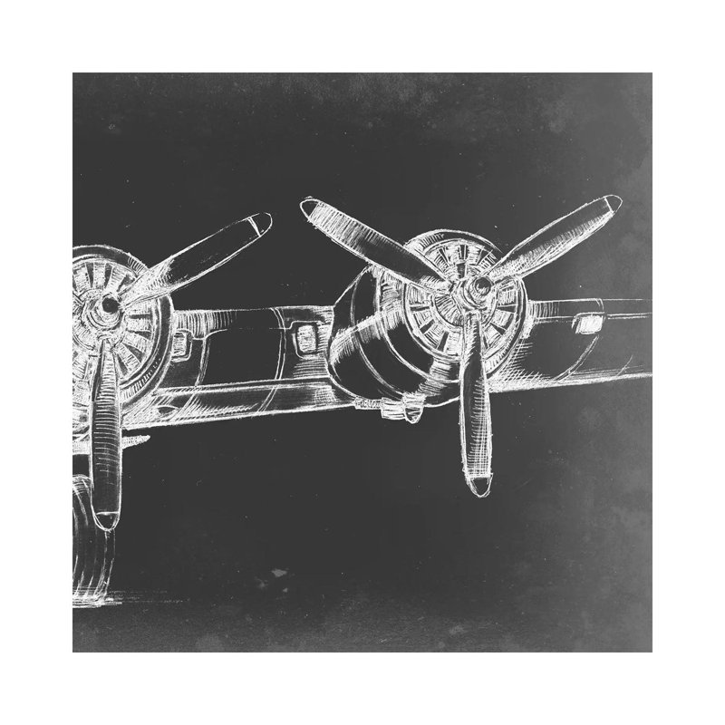 Graphic Plane Panel III by Ethan Harper - Wrapped Canvas Print, 45.72 cm H x 45.72 cm W