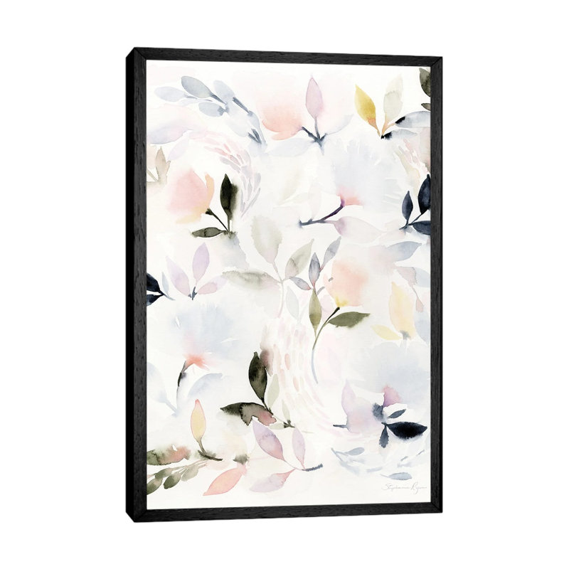 Poetic 1 Piece Wall Art on Canvas, 101.6 cm H x 66.04 cm W, Black Framed