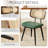 Modern Swivel Faux Leather Dining Chairs With Rattan Back-117542738-118783026