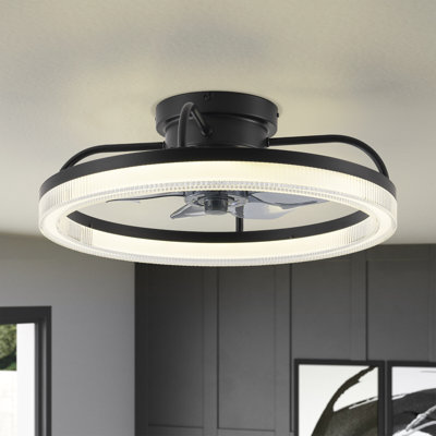 Ventilateur de plafond 13,78 po avec lumières DEL Kiper