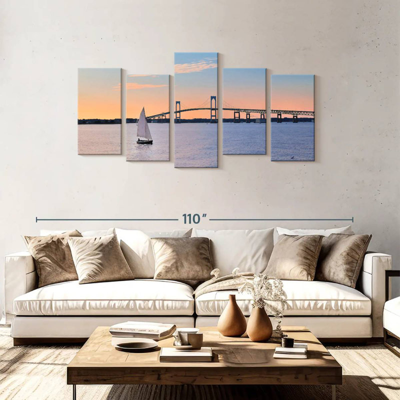 Mehar Newport Bridge, 40" H x 80" W