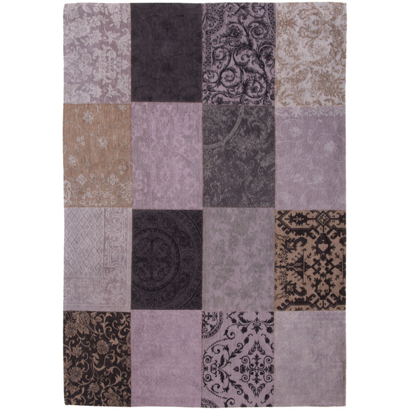 Vintage Geometric Wool Area Rug, Runner 76 x 300cm