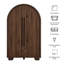 Armoire de bureau pliante en noyer Bellamy-1992246055