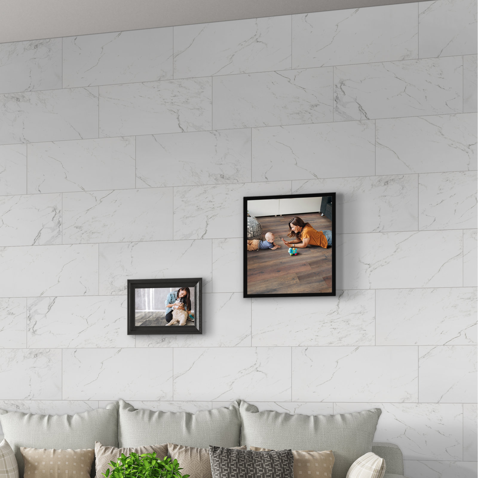 Astoria Isla 12 in. x 24 in. Matte Porcelain Marble Look Floor and Wall Tile