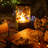 Black Standing Propane Patio Heater with Wheels