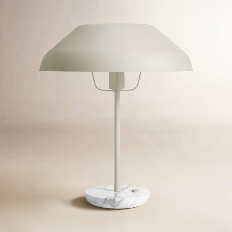 Beau Table Lamp, Putty, Putty/White