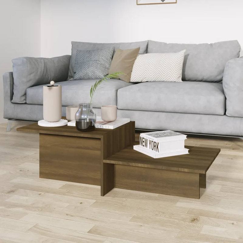 Jaada Trestle Coffee Table, Brown