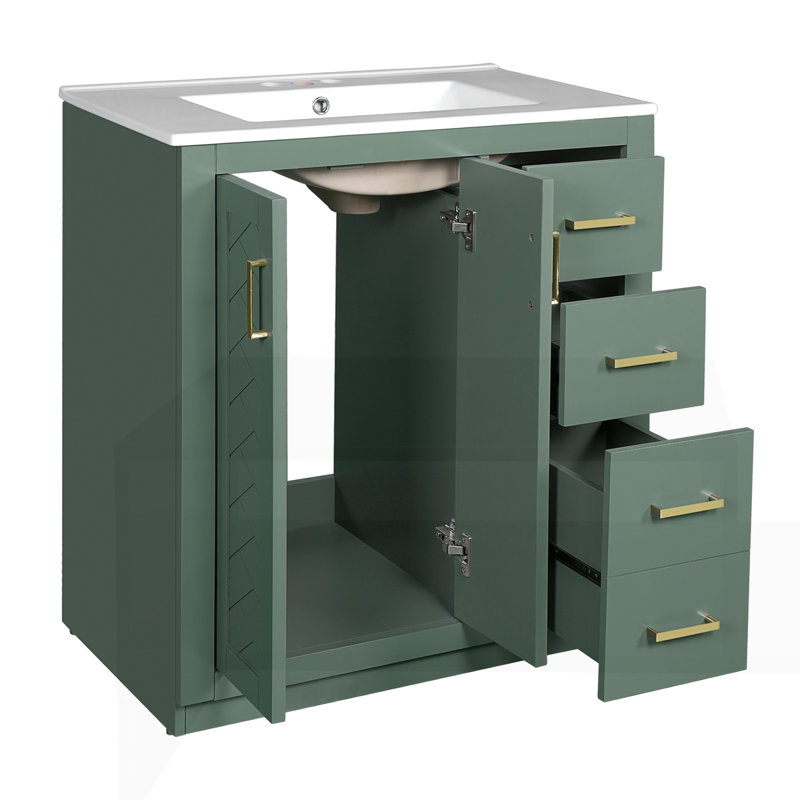 30" Bathroom Vanity without Top Sink