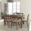 Ensemble de table de ferme pliante rustique Aylar avec chaises Ã  dossier croisÃ© et coussins-1790253920-1863064629