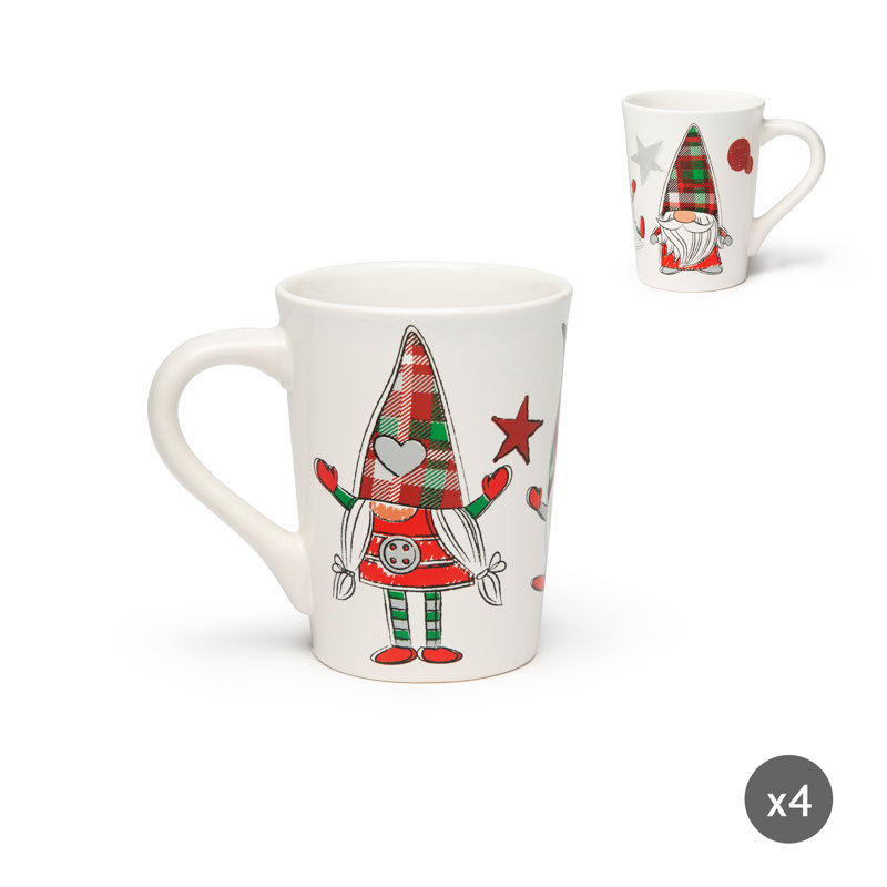 Tartan Gnome Stoneware Coffee Mug
