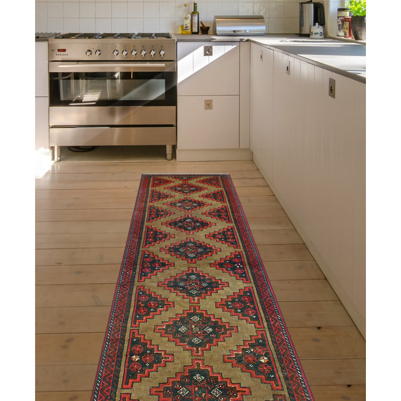 Khusbu Distressed Eyup Lt. Brown Runner