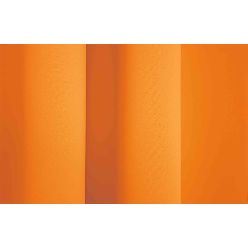 Zoee Eyelet Blackout Curtain, Orange, 145cm Width x 220cm Drop