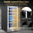 14.96 Inch 30 Bottle Dual Zone Wine Refrigerator Mini Wine Cooler Built-in and Freestanding with Built-In Light and 2 Type Handle Classic Series