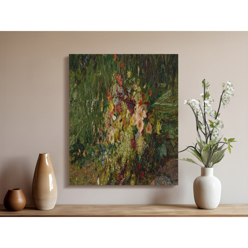 Floral Garden Canvas Wall Art, Painting, Gallery Wrapped Canvas, Ready to Hang, Archival Quality, Modern Decor, Statement