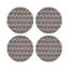 Infinity Knot Original Vegan Leather Round Coasters