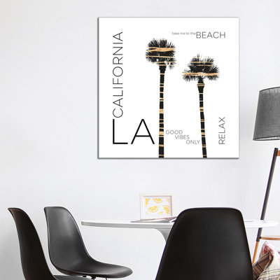 Urban Art LA Palm Trees by Melanie Viola - Print on Canvas