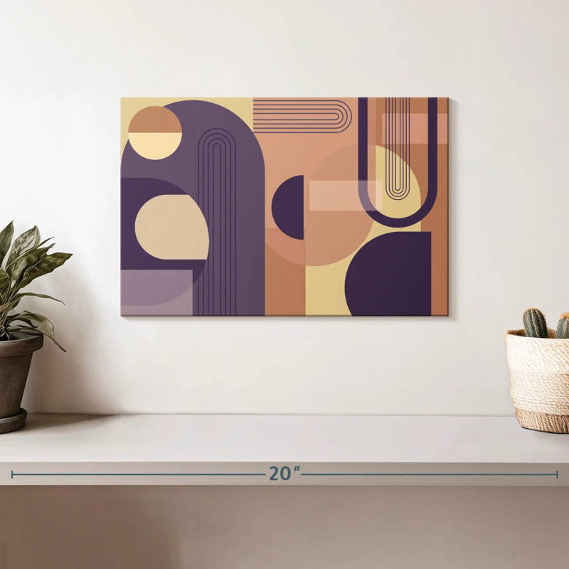 Avery - Arches abstraites - mauve, H 8 po x l 12 po