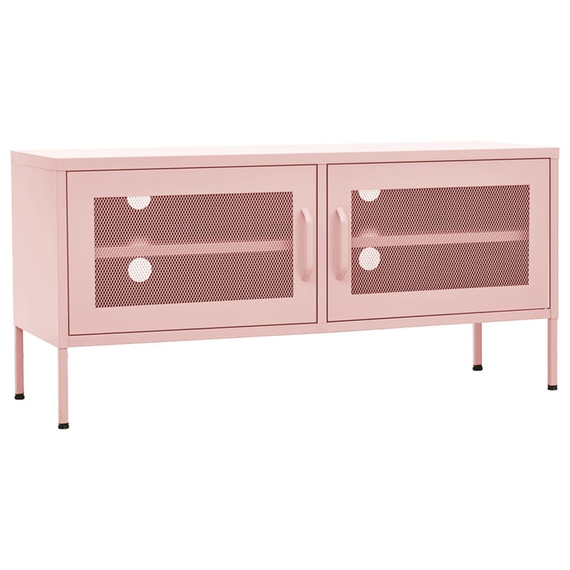 Caleyah Unfinished TV Stand for TVs up to 43", Pink