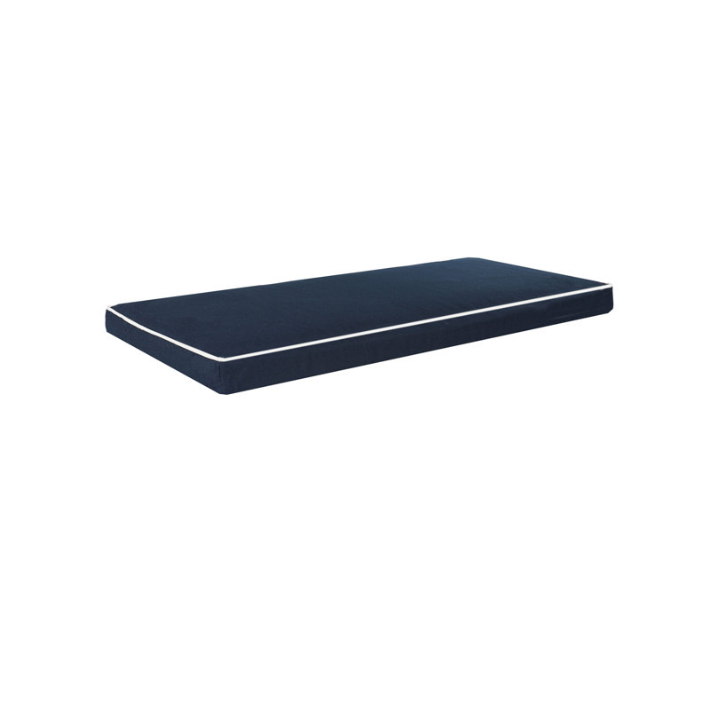 Wendin Outdoor 3'' Bench Seat Cushion, Navy
