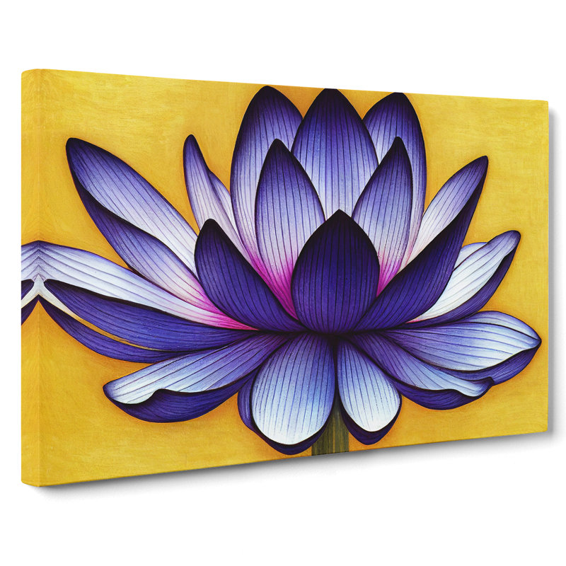 Exotic Lotus Flower - Wrapped Canvas, 35cm H x 50cm W x 3cm D