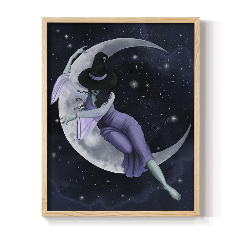 Star Sorceress II, reproduction encadrée - bois massif, H 30 po x l 24 po