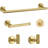 5-Piece Bathroom Hardware Set, SUS 304 Stainless Steel Towel Bar Set With 16-Inch Towel Rod, Toilet Paper Holder And 3 Multi-Functional Hooks-114531917