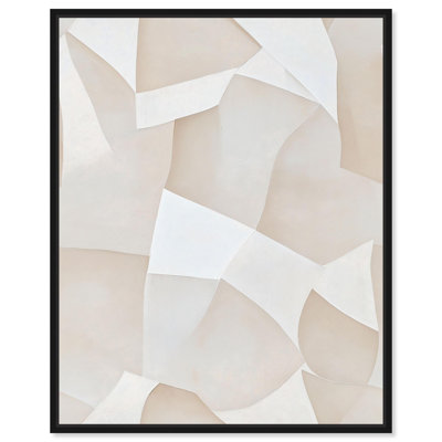 Crème casse-tête I, impression sur toile, art minimaliste bohème par Art Remedy