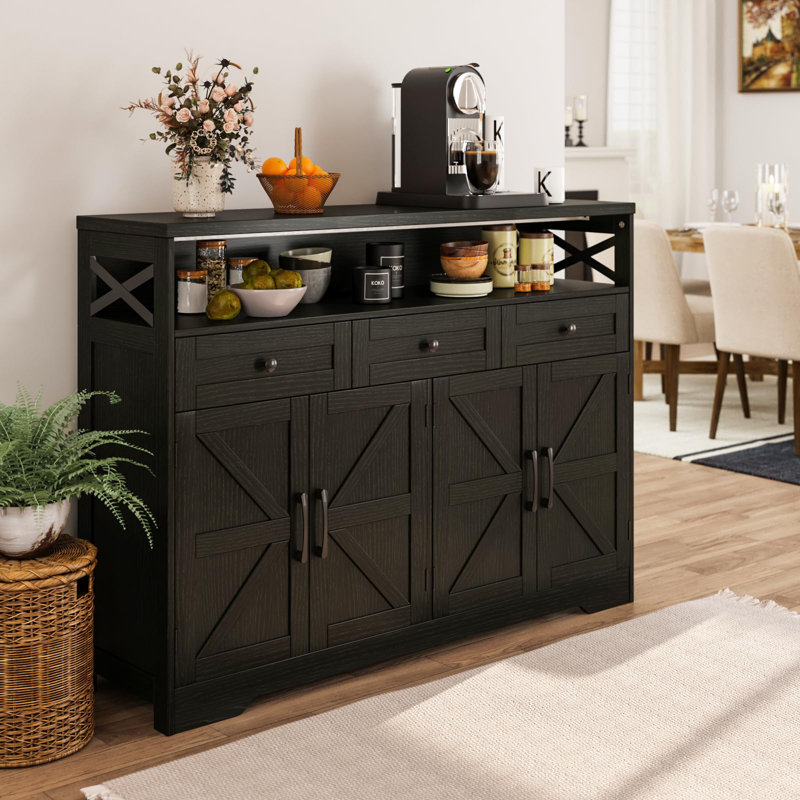 Ashveer 51.2 " W Sideboard, Black